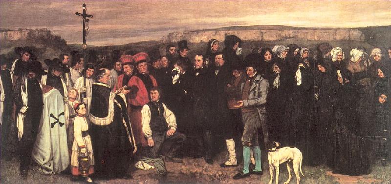 A Burial at Ornans, Courbet, Gustave